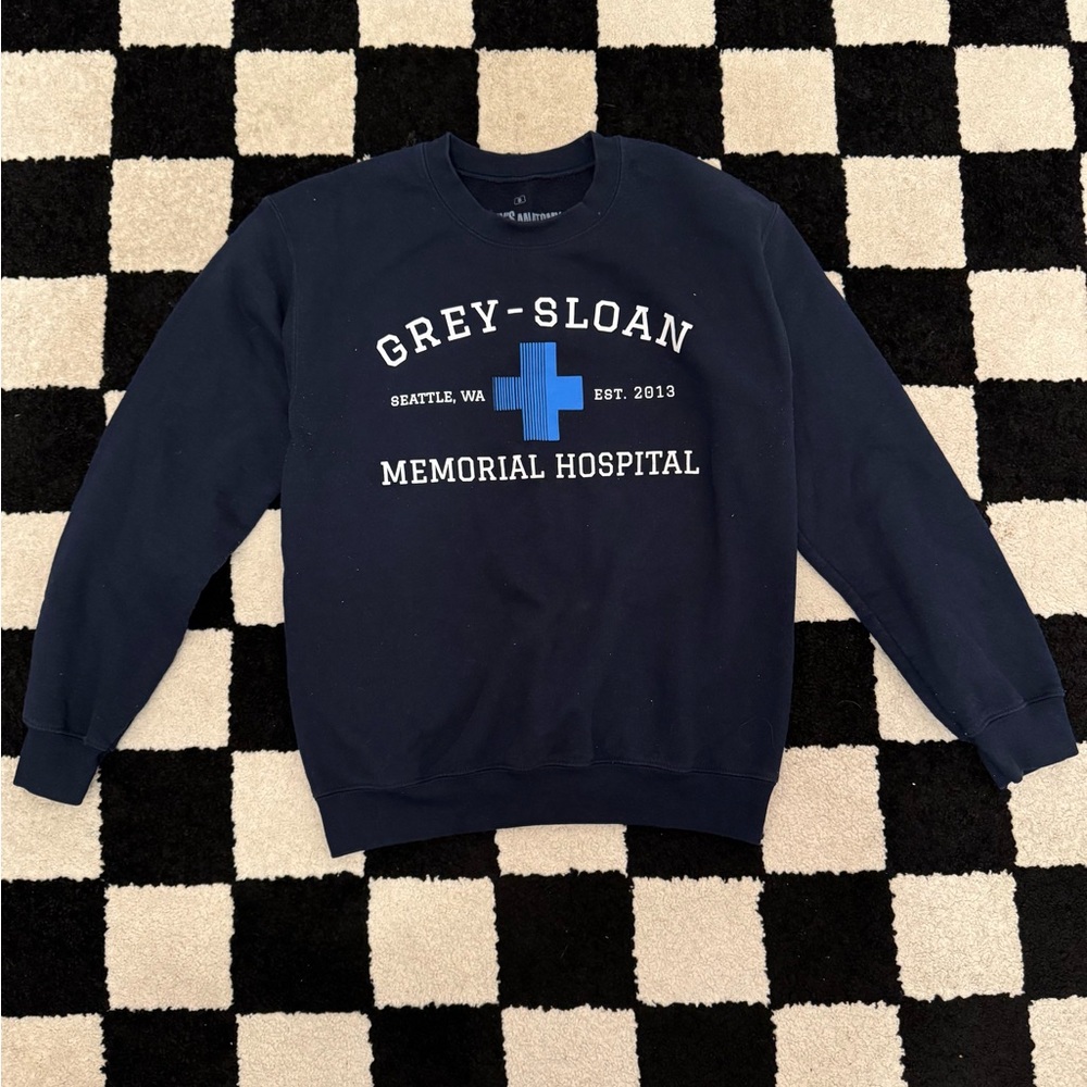 Greys Anatomy Grey Sloan Memorial Sweatshirt Size S